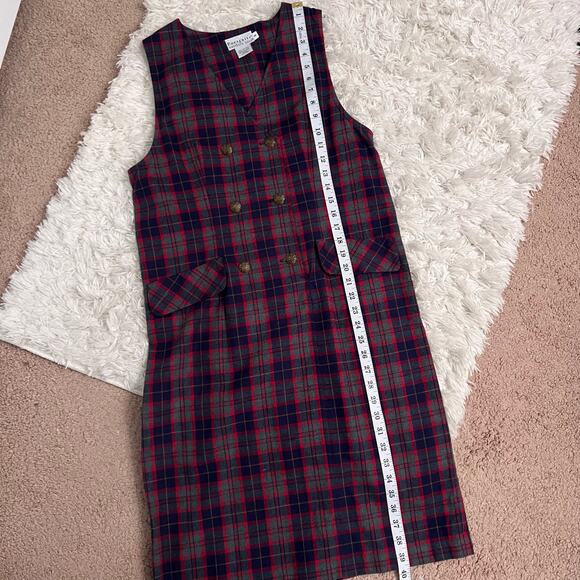 Vintage Portraits by Northern Isles Plaid 100% Cotton Dress Size 6 - Picture 6 of 6